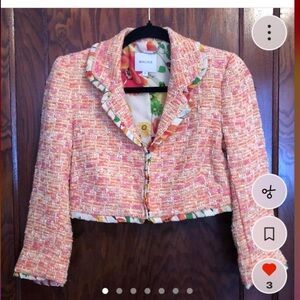 Walter Baker silk blend cropped jacket
